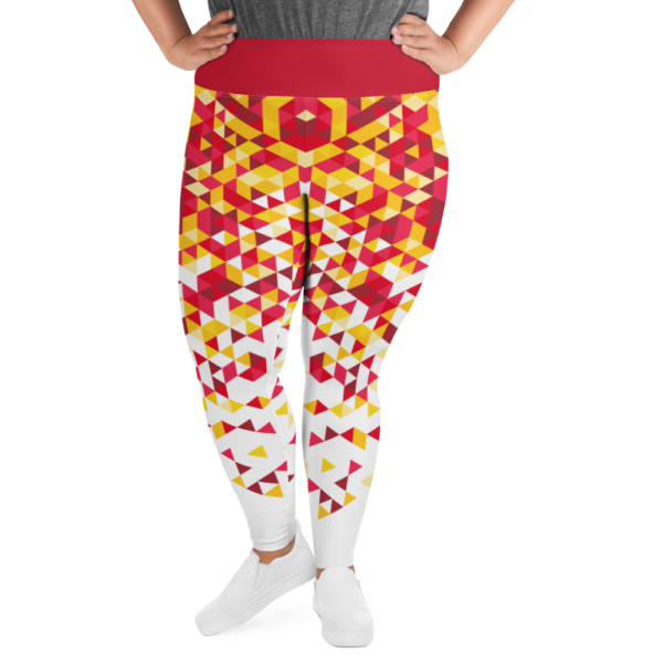 DST White Plus Size Leggings