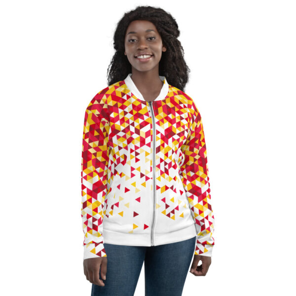 DST White Unisex Bomber Jacket